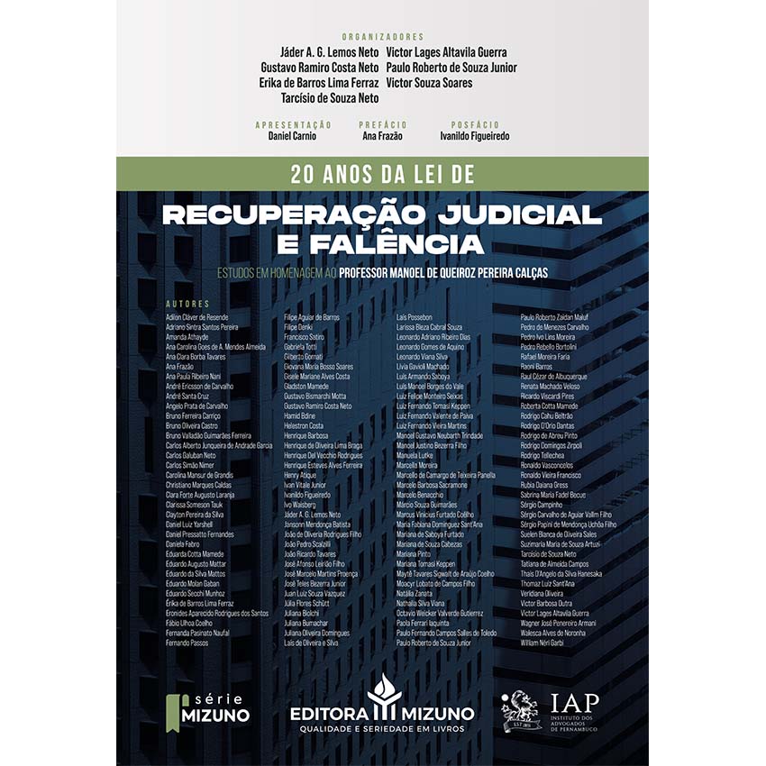 Livro 20 Anos da Lei de Recuperação Judicial e Falência