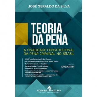 capa do livro Teoria da Pena - A Finalidade Constitucional da Pena Criminal no Brasil de frente 