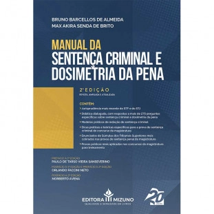 Manual da Sentença Criminal e Dosimetria da Pena 2ª Edição de frente 