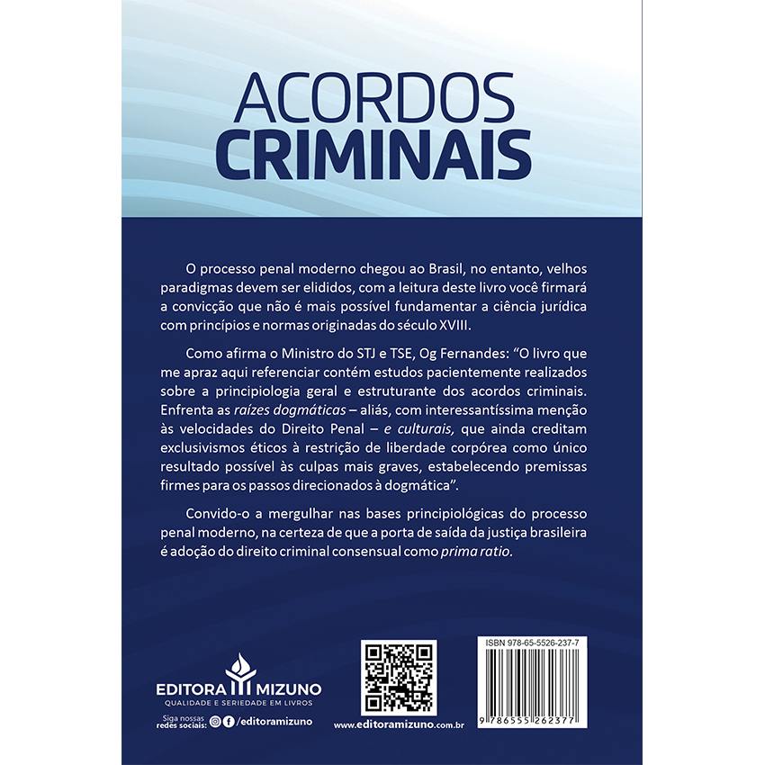 Acordos Criminais - 2ª Edição editoramizuno