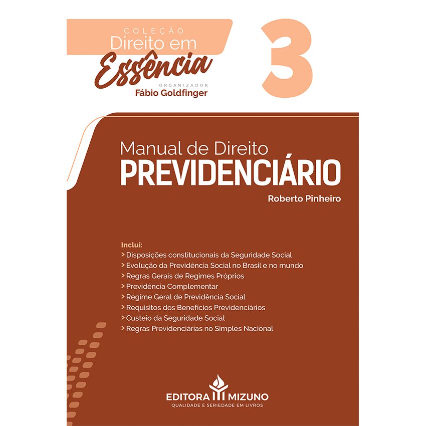 Manual de Direito Previdenciário - Vol. 3 editoramizuno
