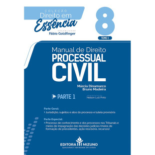 capa do livro Manual de Direito Processual Civil - Parte 1 - Tomo I de frente 