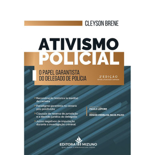 capa do livro Ativismo Policial - O Papel Garantista do Delegado de Polícia de frente