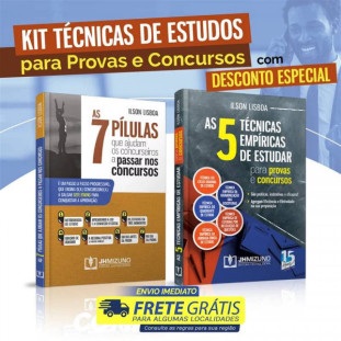 Kit Técnicas de Estudos para Provas e Concursos