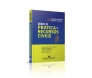 Capa do livro "Manual de Prática em Recursos Cíveis" em cores azul e amarela em pé diagonal mostrando a lombada