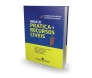 Capa do livro "Manual de Prática em Recursos Cíveis" em cores azul e amarela em pé diagonal